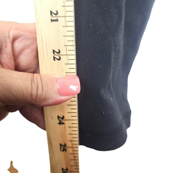 Aritzia TNA Black Tights Leggings Bright Stripes Crop Leg Small - Picture 8 of 10